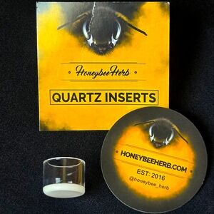 NWT Honeybee Herb 100% Quartz Inserts, Honey & Milk Cup 20mm Replacement